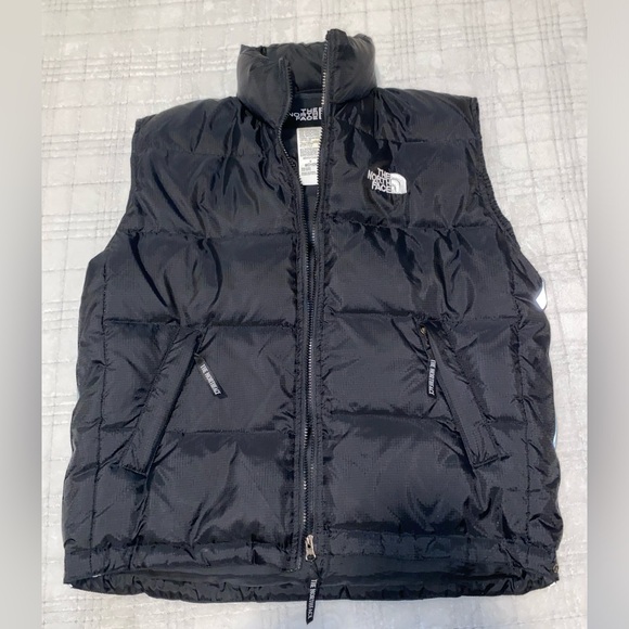The North Face puffer vest with hood. (hood inside of collar) - Picture 1 of 14